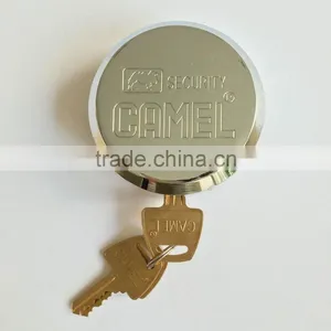 Hidden Shackle Rekeyable Solid Steel Puck Padlocks thumbnail-1