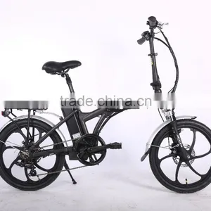 CE 36V 250W Foldable Electric Bicycle 20inch Folding Electric Bike With One-piece Aluminum Alloy Wheel thumbnail-2