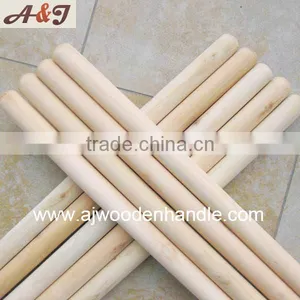 Two-times Polished Solid Wooden Broom Handle Domed thumbnail-6