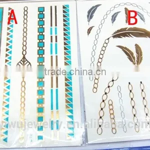 T001-013 Women Beauty And Personal Care Body Art Tattoo Sexy Glitter Sticker Tattoo thumbnail-1