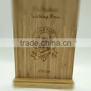 Special Bamboo Menu Book for Restaurant thumbnail-1