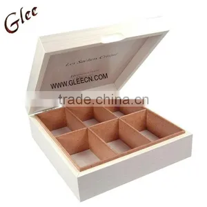 100% Natural Wood Tea Box Bamboo Box Wooden Tea Box thumbnail-1