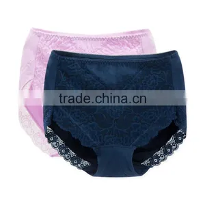 Professional Factory Custom High Quality 95% Cotton 5% Spandex With Lace Sexy Fancy Woman Underwear thumbnail-1