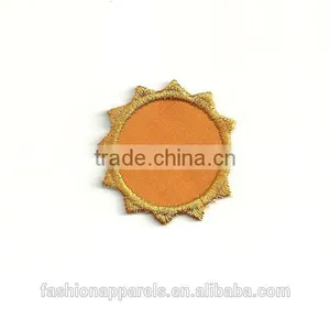 Custom High Quality Embroidered Creative Sun Patch for Clothes Embroidery Patch Made in China Choose Size/color thumbnail-1
