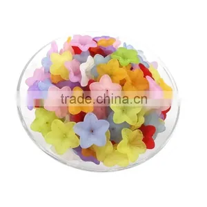 Custom Flower Design Acrylic Charm Cheap Handmade Flower Charms for Diy Jewelry Accessories thumbnail-2