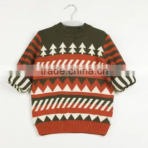 Wholesale Price Stock Children Knitting Sweater Knitwear With Pattern Little Kids Spring Clothings thumbnail-3