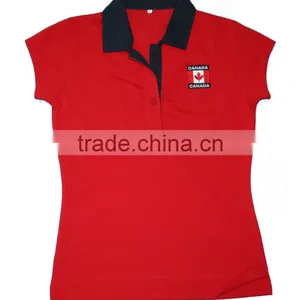 2017 Wholesale Fashion New Design Ladies Polo Shirt thumbnail-1