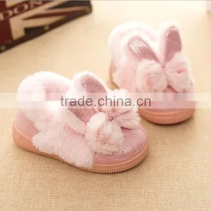 Zm40341b Children Fancy Rabbit's Ears Design Girls Winter Warm Shoes thumbnail-1