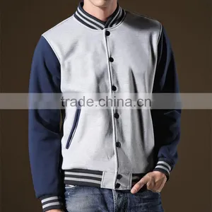 Wholesale Mens Casual Baseball Zip ip Sweatshirt thumbnail-1