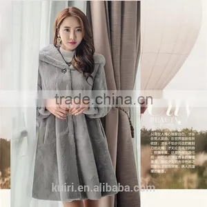 Professional Winter Warm Fur Jacket Women Genuine Leather Real Whole Rabbit Fur Coat Lady Natural Rabbit Fur Overcoat thumbnail-2
