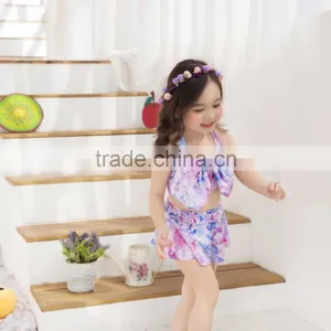 S60571B 2017 New Design Girls Princess Bikinis Bowknot Swimmwear thumbnail-3