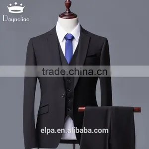 Daynoliao 3 Piece Men Suits Designer Slim Fit Made to Measure Black Navy Formal Business Suits for Men thumbnail-1
