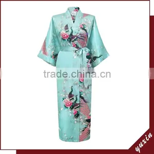 Satin Bridesmaid Robes Long Satin Sleeping Gown Night Dress KL012 thumbnail-1
