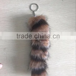 Wholesale Fox Tail American Raccoon Tail Fur Tail Pendant Whole thumbnail-1