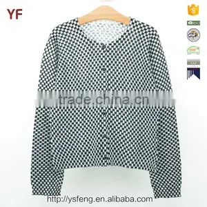 Print Cardigan Woolen Kids Knitted Sweater Designs For Children thumbnail-1