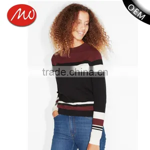 Women Round Neck Pullover Routine Handmade Knitting Sweaters for Wholesale thumbnail-1
