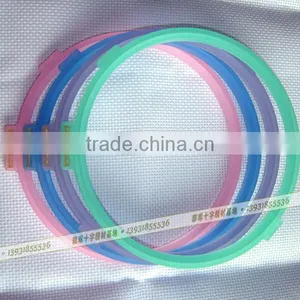 Sleeve Stretc Colorful Embroidery Frames Plastic Hoops Frosted Embroidery Hoop Craft Purple Hand Hoops Tambour Cross Stitch 18cm thumbnail-1
