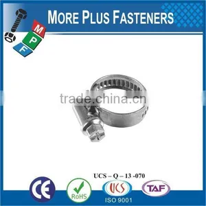 Made in Taiwan Stainless Steel Strong Stainless Steel Hose Clamps Flexible Hose Clamp European Style thumbnail-3