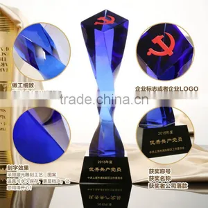 Logo Customized Personalized China Crystal Glass Souvenir Trophy thumbnail-4