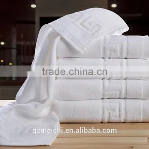 Luxury Custom Terry White 5 Star Hotel Cotton Shower Towel With Monogrammed Logo thumbnail-1