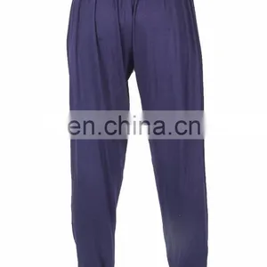 Women's Solid Long Yoga Pants Rayon Spandex Harem Sports Trousers thumbnail-4