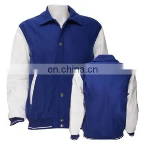 Varsity Jacket Leather Sleeve / Letterman Jackets / Bomber JACKET thumbnail-1