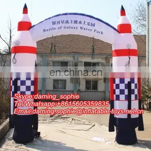 Customized Inflatable Rocket Arch Entrance for Outdoors Advertising thumbnail-2