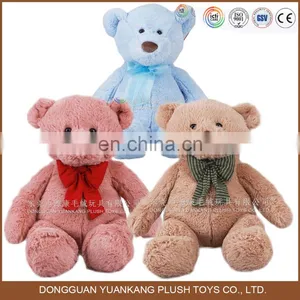 100% Cotton Wholesale Colorful Small Pink and Blue, Light Brown Teddy Bear Plush Soft Toy thumbnail-1