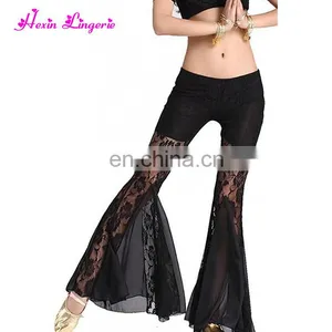 Wholesale Women Black Bell-bottoms Leggings Printed Sexy Yoga Pants thumbnail-1