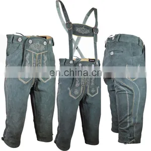 Knee Lederhosen, Trachten Lederhosen, Bavarian Clothing, Bavarian Lederhosen (Oktoberfest Clothing) thumbnail-4