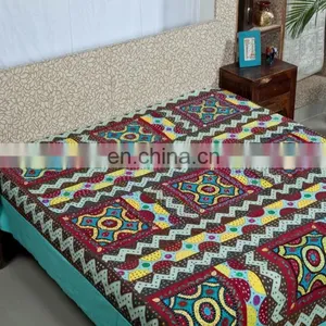 Luxury Hotel 100% Cotton Bedsheets and Pillow Cover Handmade Design Jaipuri Bedding Set thumbnail-3