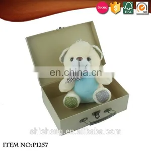 Hand Made Crafts Withe Paper Kids Travel Suitcase Box thumbnail-6