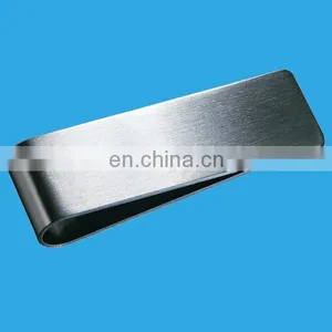 Gold or Silver Plated Blank Money Clip thumbnail-1
