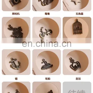 New Arrive Handmade Paper Greeting Cards Designs Metal Charm Creative Greeting Card thumbnail-5