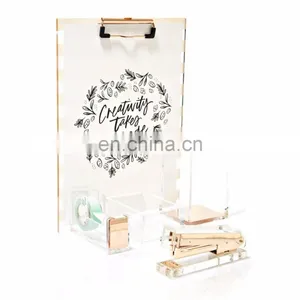 Waterproof Storage Clipboard With Metal Clipboard Clips,clear Acrylic Clipboard of 4x6 5x7 6x9 thumbnail-1