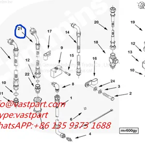 Cummins K38 Engine Flexible Hose 3628888 thumbnail-1