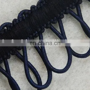 Wholesale Hot Selling Braided Trim With Elastic Tape for Garments thumbnail-2