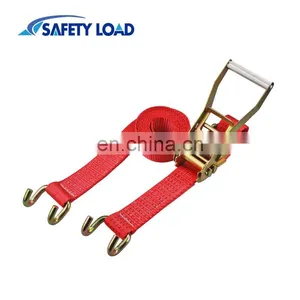 3'' Ratchet Buckle Straps With Webbing and Hooks thumbnail-2