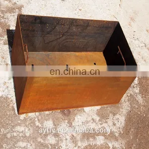 Customized Indoor & Outdoor Corten Steel Long Box Planter thumbnail-3