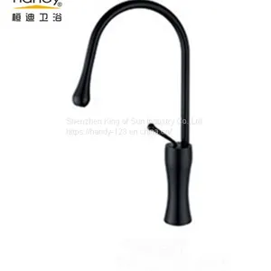 Black Brass Single Handle Kitchen Faucets thumbnail-1