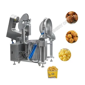 Commercial Gas Heated Flavored Big Popcorn Machine thumbnail-1