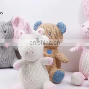 Student Kids Crocheted & Knitted Stuffed Animals Toys Bunny Elephant Dinosaur Patterns Valentine Day Gift Lover Gifts thumbnail-1