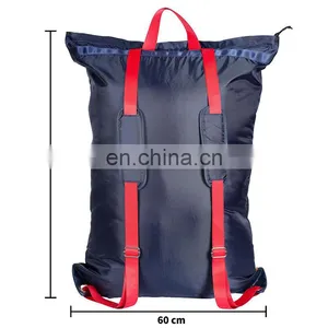 Large Capacity Washable Laundry Bag With Straps Dirty Clothes Storage Backpack For College thumbnail-3