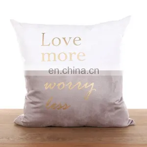 2018 New Design Geometric Figure Gold Stamping Marble Printed Cushion Cover For Spring thumbnail-7
