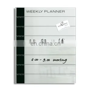 Hot Sale Glass Magnetic Whiteboard Planner Calendar for Office thumbnail-5