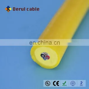 2 Cores With 2 Twisted Pair Double PUR Sheath Foaming Cable With Kevlar Rov Tether Umbilical Underwater Robot Cable thumbnail-2