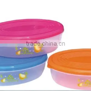 3L Oval Plastic Food Storage Container, Storage Box thumbnail-1