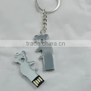 Wholesales Factory Price Promotional Metal Bear Usb Flash Drive thumbnail-4