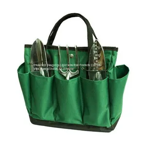 High Quality Oxford Handbag Tote Open Garden Tool Set With Bag Bucket Green for Storage thumbnail-3