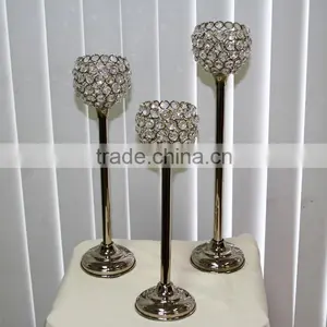 3 Lites Centerpiece Silver Candelabra thumbnail-5